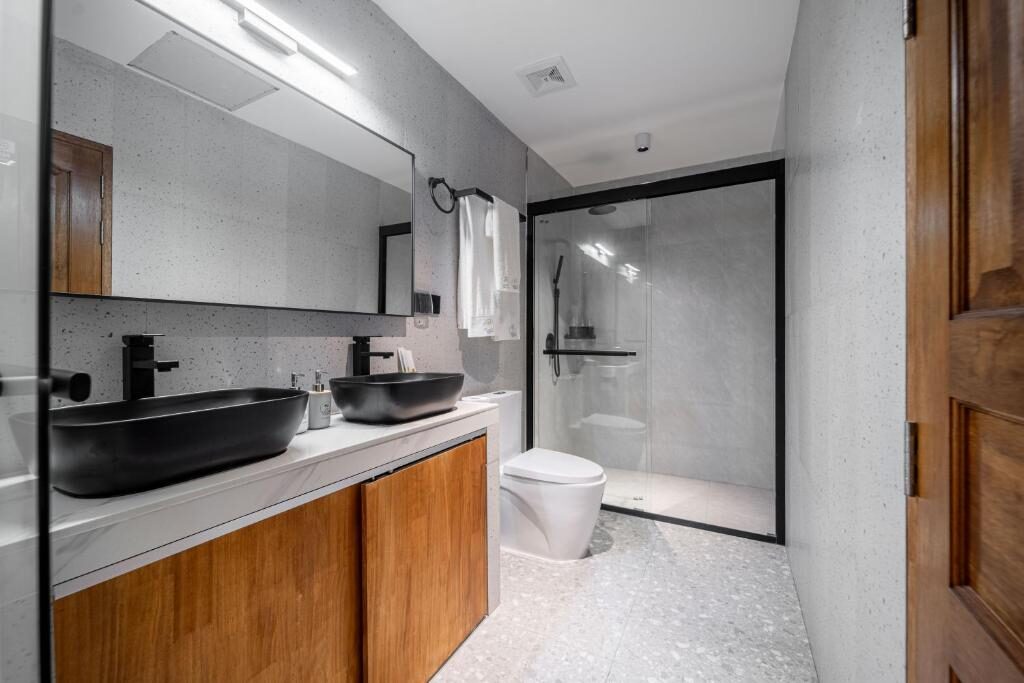 Private bathroom with walk-in shower